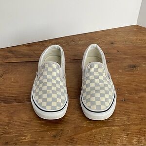 Vans Off The Wall Checker Board Slip On Men's 6.5 / Women's 8 Gray White